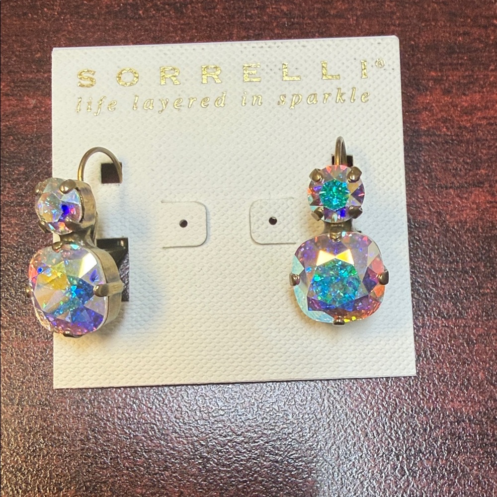 Sorrelli AB Crystal Drop Earrings. ECL4